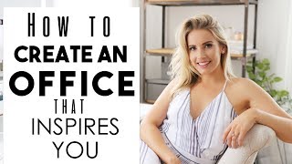 SMALL SPACE INTERIOR DESIGN  7 Tricks to Design an Office that Inspires You [upl. by Ella]