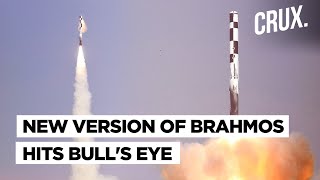 India Test Fires BrahMos Cruise Missile With New Developments Hits Designated Target Ship Precisely [upl. by Annerahs146]