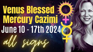 Benefic Mercury Cazimi Week Ahead 🔆 All Signs Astrology [upl. by Ellehcear142]