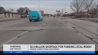 Michigan facing 24 billion shortage needed to fund county roads report says [upl. by Tailor]