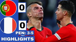 ⚪️Portugal vs France 00 PEN 35 Extended HIGHLIGHTS  EURO 2024 QuarterFinal [upl. by Dianemarie82]