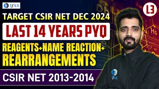 CSIR NET Chemistry Previous Year Questions  Reagents  Name Reaction  Rearrangements  L 3 [upl. by Eserehs]