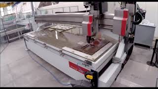 Water Jet Cutting  Intermac Primus 5 axis CNc cutting Dekton [upl. by Aseiram586]