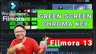 Wondershare Filmora 13 Chroma Key Green Screen Effect Tutorial For Beginners in 3 Minutes [upl. by Nairam]