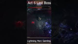 POE 2 Lightning Merc Gemling Legionnaire Act 6 Final Boss [upl. by Einwahs]