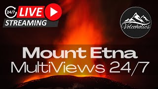 🌋 LIVE Mount Etna  Multiple Views LIVE 247 [upl. by Anwadal]