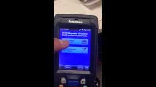 Intermec Mobile Computer Scan Diagnostic feature [upl. by Nylleoj]