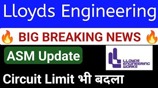 BREAKING NEWS💥 Lloyds steel stock latest news  Lloyd engineering works Ltd share latest news [upl. by Sutsuj557]