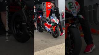 Seeing the Ducati Panigale Rinaldi  ducatipanigale worldsbk rinaldi [upl. by Aidekal]