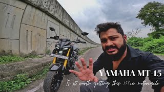 InDepth Ride Review of Yamaha MT15 2024 Model  Is it Worth Paying for 155cc Engine [upl. by Diarmuid780]