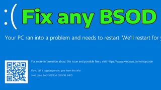 Ultimate Guide Fix Any Blue Screen Of Death BSOD On Windows 111087 [upl. by Lebam]