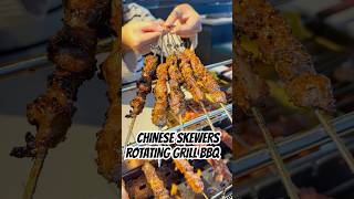 Chinese Skewers rotating grill bbq and Korean side dishes Totally giving [upl. by Malha]