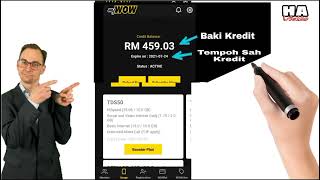 Cara Cek Baki Data Baki Kredit amp Tempoh Sah Data Tone Wow Menggunakan My Wow [upl. by Atalaya]