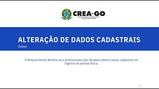 Alteração de dados cadastrais [upl. by Jollanta237]