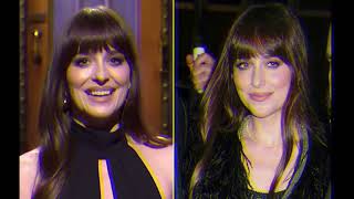 Dakota Johnson Rocks Sexy Black Outfits for Her SNL Hosting Gig and the Shows Afterparty [upl. by Aneerol915]