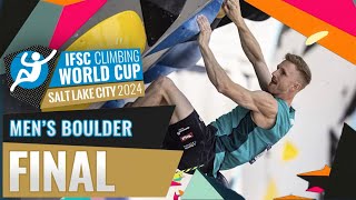 🔥IFSC Mens Final World Cup Salt Lake City 2024 [upl. by Ramsdell]