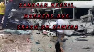 Sandals Negril Workers Bus Crash Caught on Camera [upl. by Ecnaiva153]