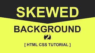 CSS Skewed Background Tutorial  2  pure css tutorials [upl. by Ellennahs480]