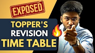 EXPOSING Toppers Revision Time Table  Must Watch for Students [upl. by Marquita]