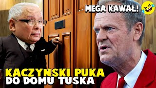 KACZYŃSKI PUKA DO TUSKA 🚪  Kawał o Donaldzie Tusku 15 😆 PARODIA AI [upl. by Corri]