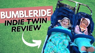 BUMBLERIDE INDIE TWIN DOUBLE STROLLER REVIEW 2022  Jogging Stroller For Disney [upl. by Enier]