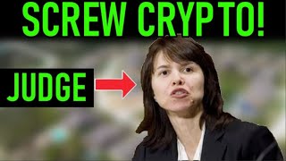 🚨CRYPTO IS A SECURITY🚨 JUDGE ALLOWS IT🚨 [upl. by Anneirda]