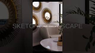 Enscape Animation ✔️ll enscape3d 3dmodeling interiordesign decor sofa shorts [upl. by Ioved]