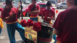 DBQA street traditional Vietnamese lion dance drumming 2018 [upl. by Bogey]