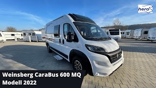 Weinsberg CaraBus 600 MQ Modell 2022 [upl. by Ardnasal]