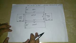 156 How to calculate glass dimensions to make an aquarium [upl. by Aioj]