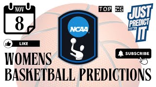 NCAA WOMENS BASKETBALL PREDICTIONS 1182024  FREE PICKS [upl. by Oriaj]