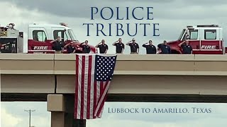 19 May 2021 Police honor escort from Lubbock to Amarillo Texas [upl. by Blunk]