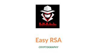 Easy RSA  Shell CTF  CTF for beginners [upl. by Aneed611]