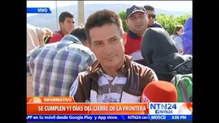 Drama en la frontera se extiende a venezolanos que esperan retornar a su país [upl. by Norrek]