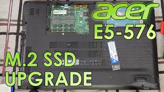 Acer Aspire E5576 M2 SSD Upgrade  Jody Bruchon [upl. by Sedinoel]