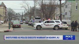 Shots fired as police execute warrant in Kearny NJ [upl. by Gnuh]