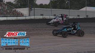 iRacing Fairbury 410 Non Wing Sprint Cars 2nd place [upl. by Nnairac116]