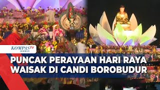 Pelepasan Ribuan Lampion Warnai Malam Puncak Perayaan Tri Suci Waisak di Candi Borobudur [upl. by Stulin]