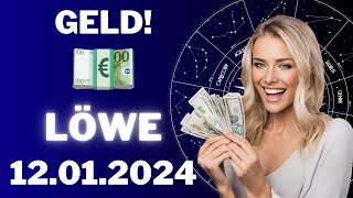 LÖWE ♌️💶 GROSSER GELDSEGEN FÜR DICH 😱 Horoskop  12Januar 2024 löwe tarot [upl. by Eilram]