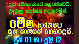 මේෂ ලග්න පලාපල කුජ මාරුව ජුනි 01mesha lagna palapala kuja maruwa june 2024Astrology [upl. by Nash]