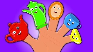 Teekanne Finger Familie  Kinderreim  Song For Kids  Nursery Rhymes  Teapot Finger Family [upl. by Reeta]