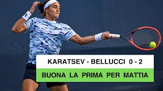 ATP 250 di Hangzhou Mattia Bellucci non ha problemi con Karatsev e va al secondo turno [upl. by Specht]