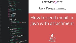 Java Tutorial Part 3 How to send email in java with attachment [upl. by Tilly839]