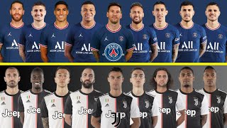 2022 PSG vs 2019 Juventus  Messi Neymar Mbappe Ronaldo Icardi Dybala Higuain [upl. by Inot11]