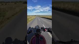 Triumph bobber exhaust sound [upl. by Ardiedak]