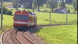 Swiss Railway Journeys  The Chemins De Fer Du Jura [upl. by Nalehp]