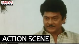 Krishnam Raju Superb Fight IN Palnati Pourusham  Krishnam Raju Radhika Charan Raj Brahmanandam [upl. by Finella]