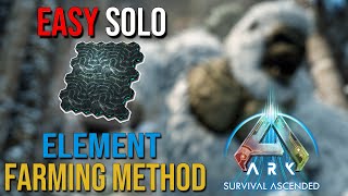 BEST Element SOLO Farm Method in ARK Survival Ascended [upl. by Helse]