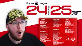 My reaction to the Arsenal 2425 Premier League fixtures [upl. by Rawlinson]