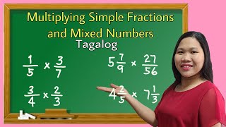 Multiplying Simple Fractions and Mixed Numbers [upl. by Aholla]